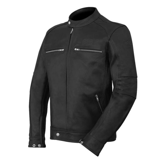 Blouson Cuir moto VINTAGE -Noir - LE PRATIQUE DU MOTARD