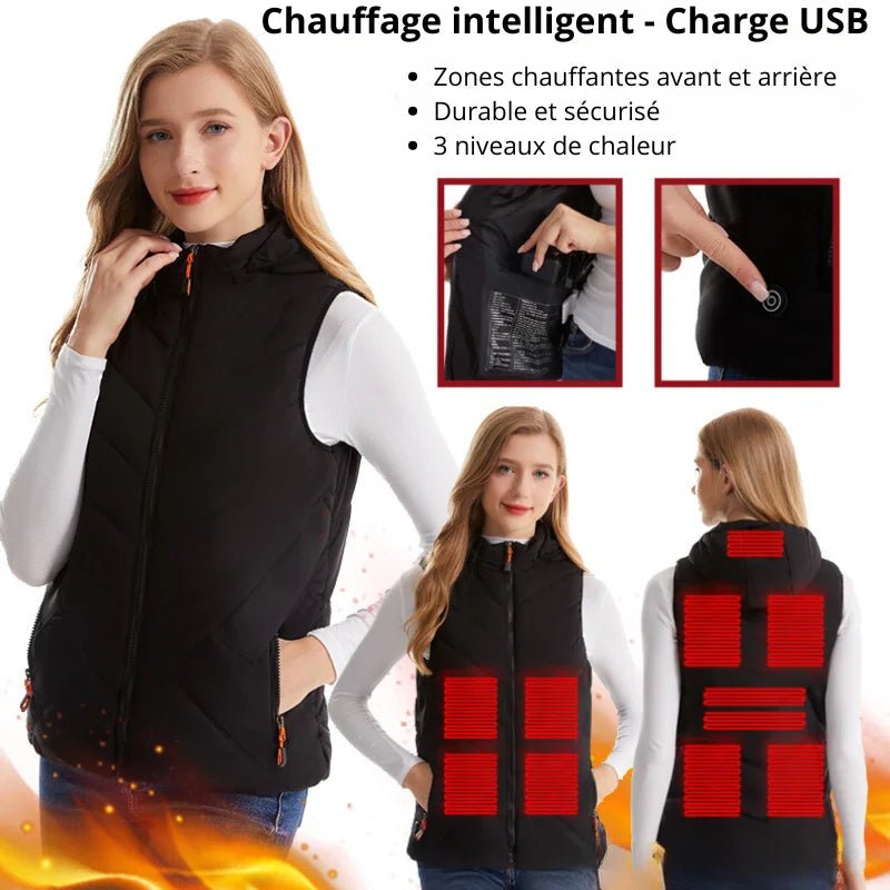 Gilet Chauffant Femme moto | WarmMotion™ - LE PRATIQUE DU MOTARD