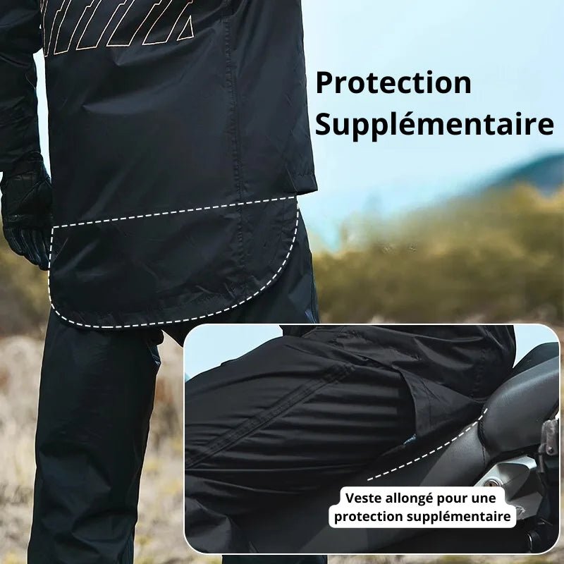 Vêtement de pluie moto Skull Rider™ | Protection ultime contre les intempéries - LE PRATIQUE DU MOTARD