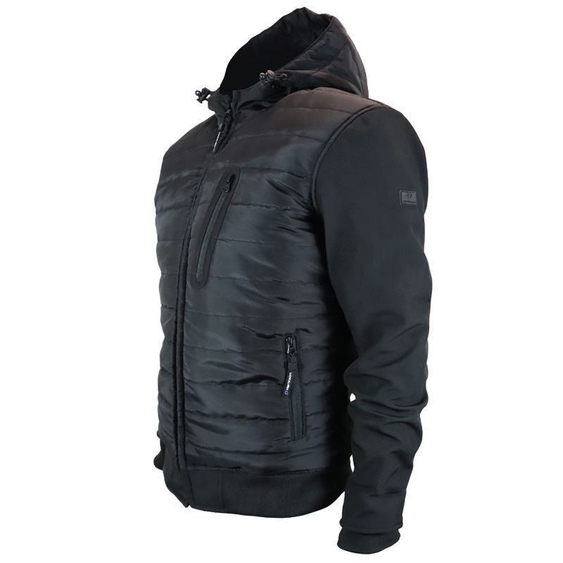 Veste Moto Softshell Homme Harisson Aspen Noir CE - LE PRATIQUE DU MOTARD