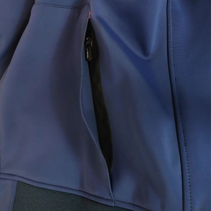 Veste Moto Softshell Laminé Homme Harisson Prelude Bleu CE - LE PRATIQUE DU MOTARD