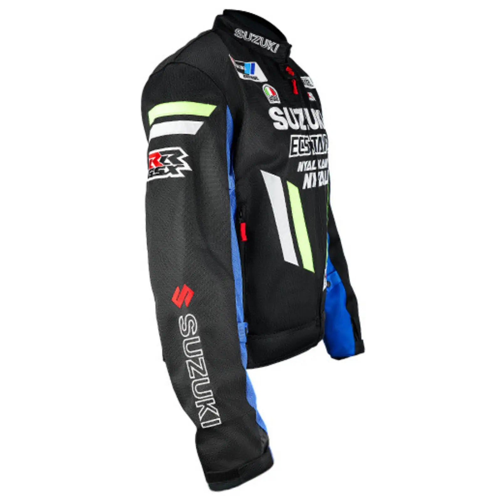 Blouson moto été | Suzuki Bleu et noir - LE PRATIQUE DU MOTARD