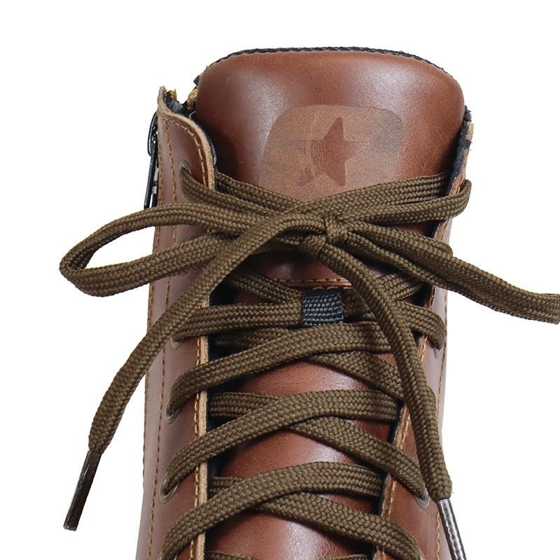 Chaussure Moto Homme Harisson Curtis WP Marron — Waterproof Cuir CE - LE PRATIQUE DU MOTARD