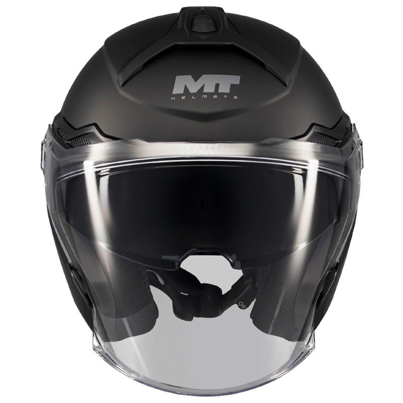 Casque jet avec visière solaire - COSMO Noir mat - LE PRATIQUE DU MOTARD