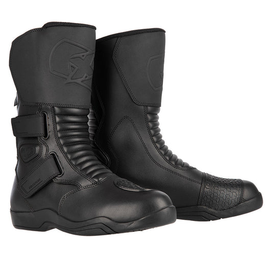Bottes Moto Homme Oxford Delta 2.0 — Cuir Imperméable Dry2Dry™, Noir