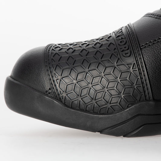 Bottes moto homme imperméables et respirantes, noires | Oxford