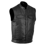 Veste / Gilet  moto cuir sans manche | SOA | DESTOCKAGE