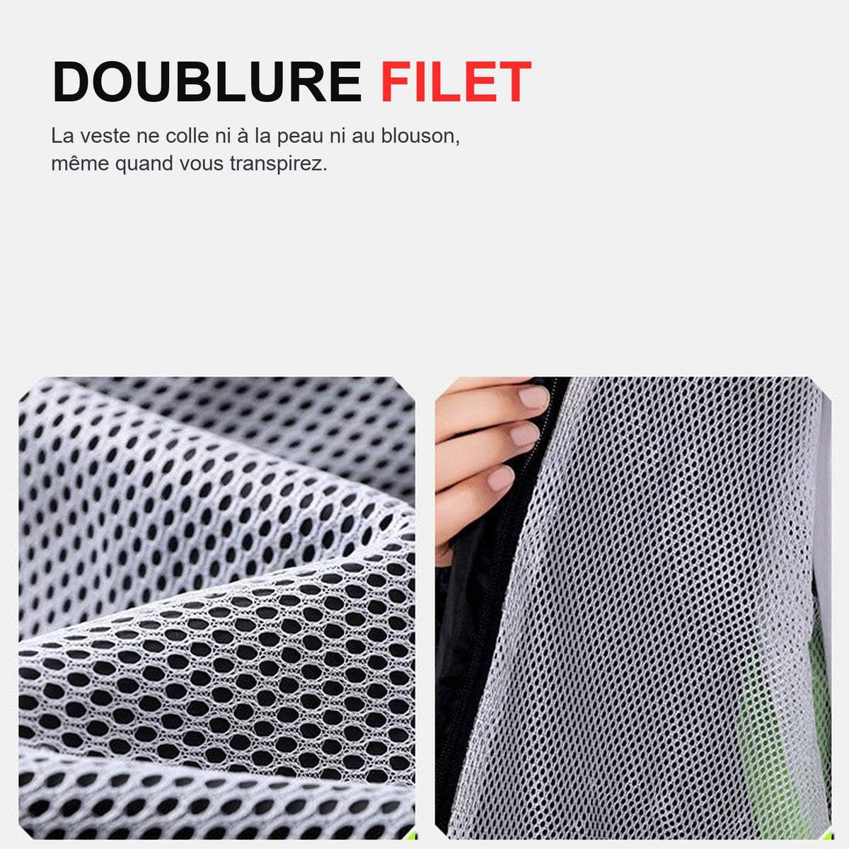 Reflective Motorcycle Rain Jacket and Pants Set — La doublure