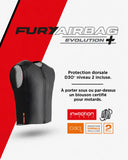 Gilet Airbag Moto Sans Câble — Furygan Fury EVO+ In&motion | Dorsale D3O CE2 · SRA 5★