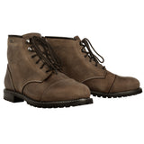 Bottes Moto Homme Oxford Hardy — Cuir Imperméable Style Casual, Marron