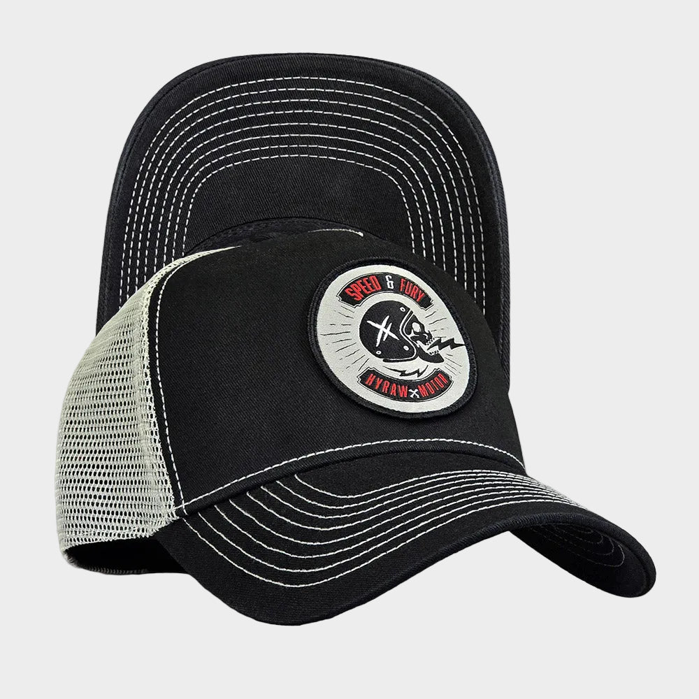 Casquette Trucker Fury – HYRAW | Style Moto & Streetwear - LE PRATIQUE DU MOTARD