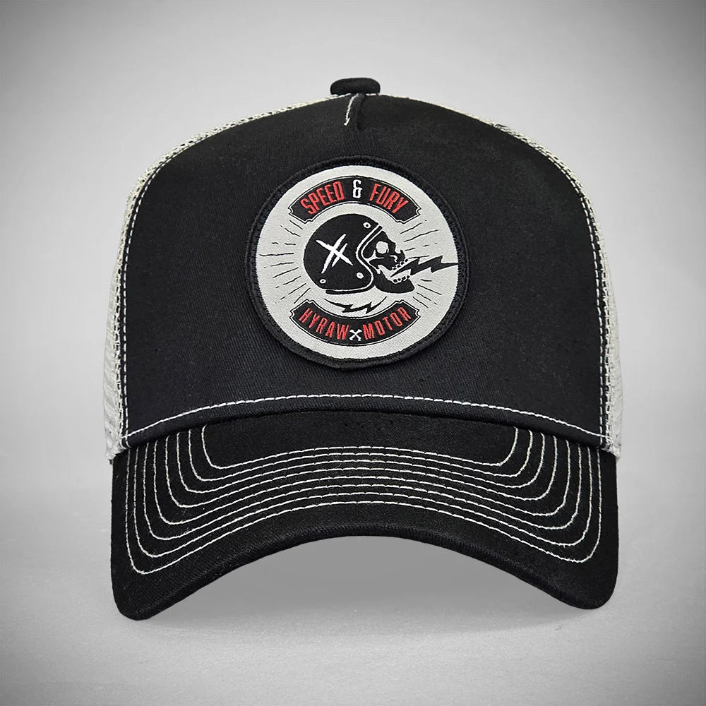 Casquette Trucker Fury – HYRAW | Style Moto & Streetwear - LE PRATIQUE DU MOTARD