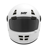 Casque moto Intégral vintage | MT JARAMA BLANC NACRE - LE PRATIQUE DU MOTARD