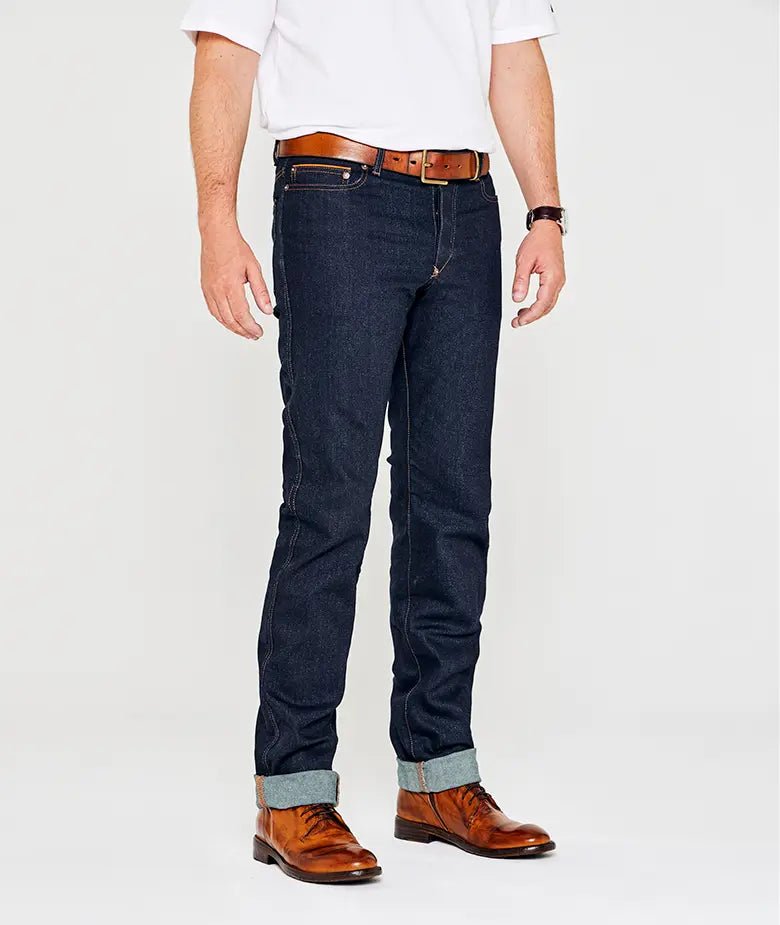 Jean Moto Homme JEAN’STER INDIGO ARMALITH® – Certifié AAA, Fabriqué en France - LE PRATIQUE DU MOTARD