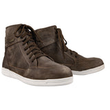 Bottes Moto Homme Oxford Kickback Air — Cuir Perforé Ventilé Été, Marron