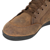 Bottes Moto Homme Oxford Kickback — Cuir Imperméable Casual Montant, Marron