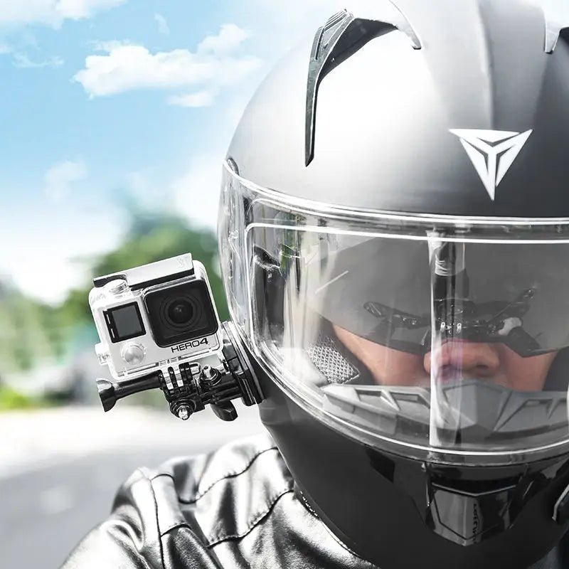 Support Gopro 360° pour Casque Moto – Fixation Rotative et Flexible - LE PRATIQUE DU MOTARD