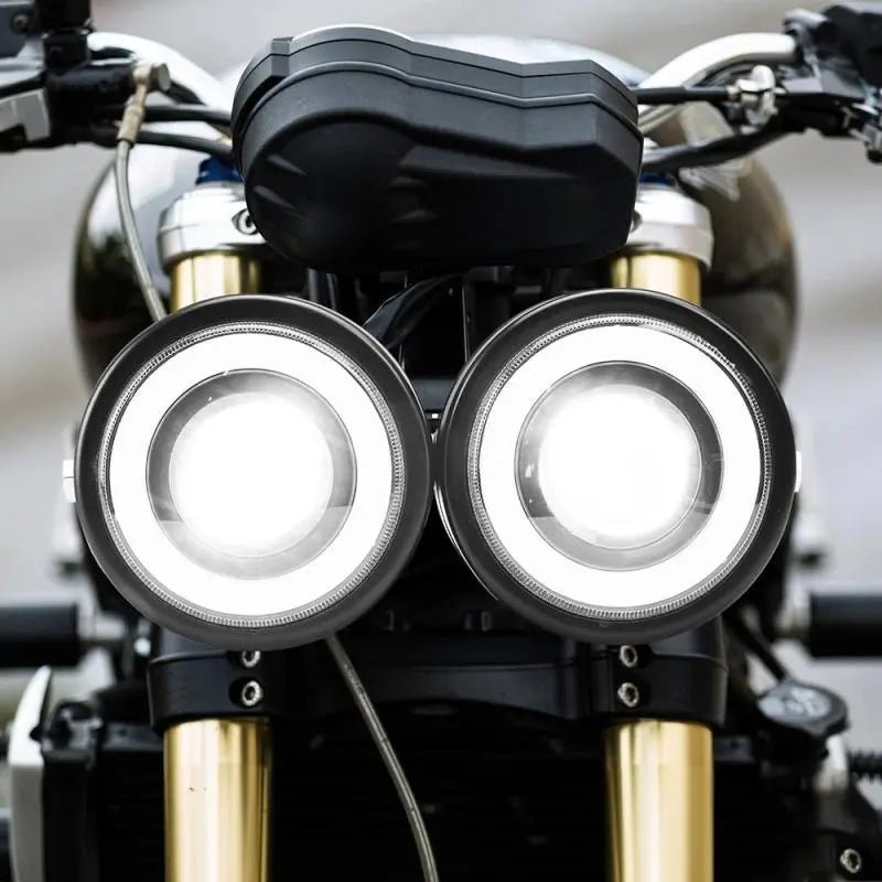 Phare double optique moto LED - LE PRATIQUE DU MOTARD