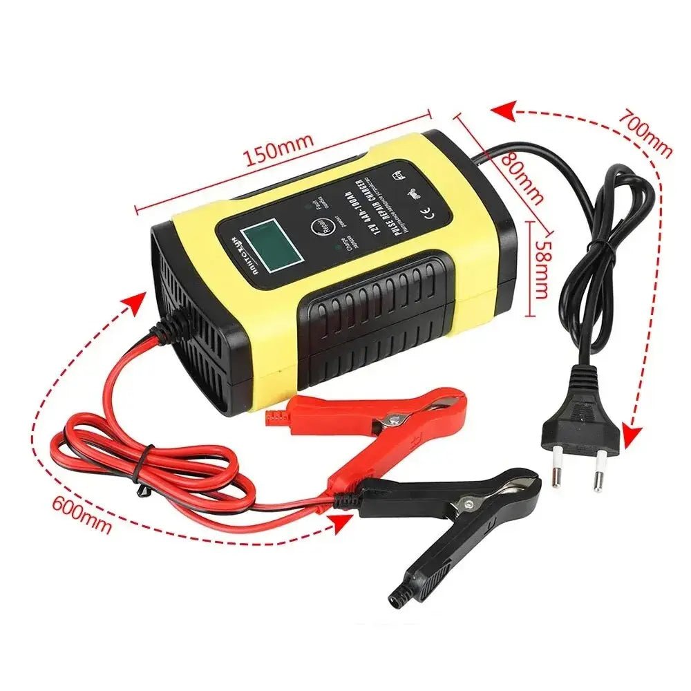 Chargeur batterie moto Automatique - 12V 6A - LE PRATIQUE DU MOTARD