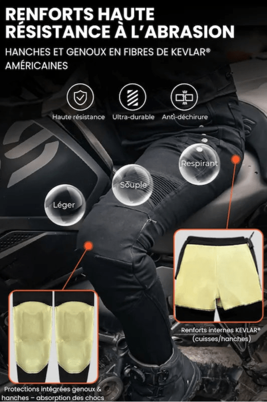 Pantalon Moto Femme Kevlar & Imperméable | RIDERIA™ - LE PRATIQUE DU MOTARD