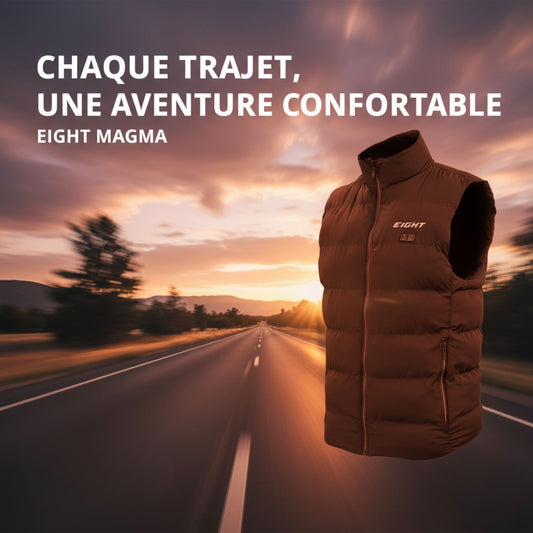 Gilet Chauffant moto MAGMA™ - Confort Extrême - LE PRATIQUE DU MOTARD