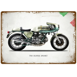 Plaque décorative métallique DUCATI