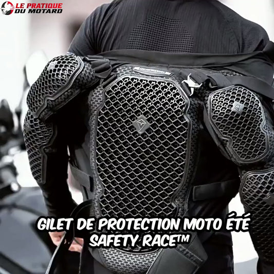 Gilet protection moto été Homologué | Safety Race™