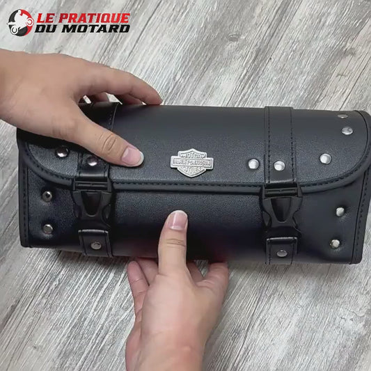 Harley motorcycle leather bag