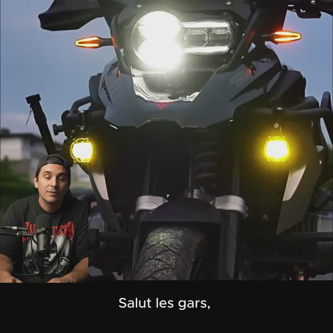 Feux additionnels Magic City Blue ROADRIDER™ – Éclairage intelligent pour moto