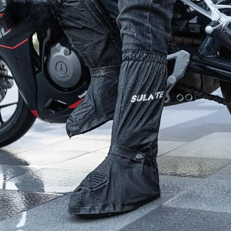 Surbotte pluie moto - RainMaster™ Noir - LE PRATIQUE DU MOTARD