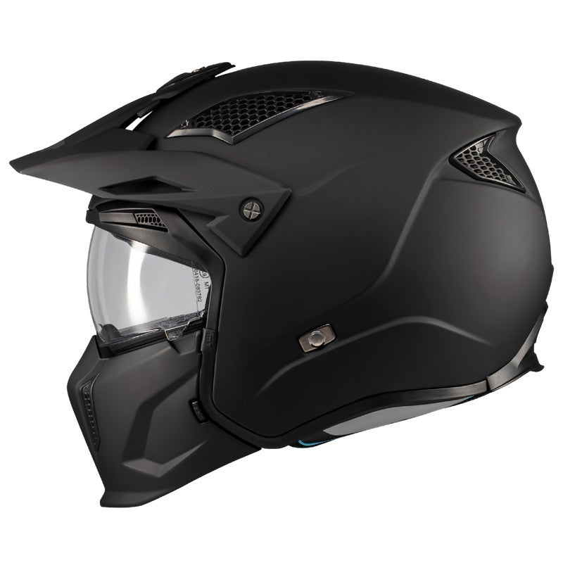 CASQUE TRIAL MT STREETFIGHTER PURE A1 MATT - LE PRATIQUE DU MOTARD