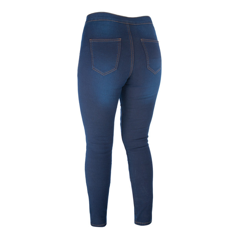 Pantalon Moto Femme JEGGINGS Taille Haute - Kevlar + Protection CE2 | RAVEN™ — De dos