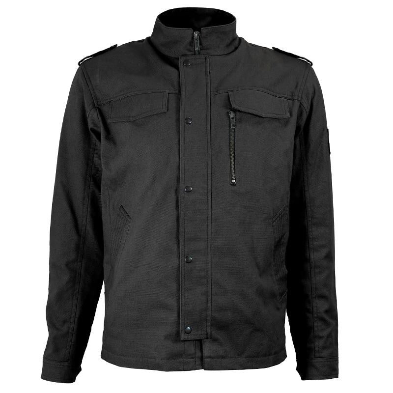 Sur - chemise Moto Coton Canvas Homme Harisson Sahara Noire CE - LE PRATIQUE DU MOTARD