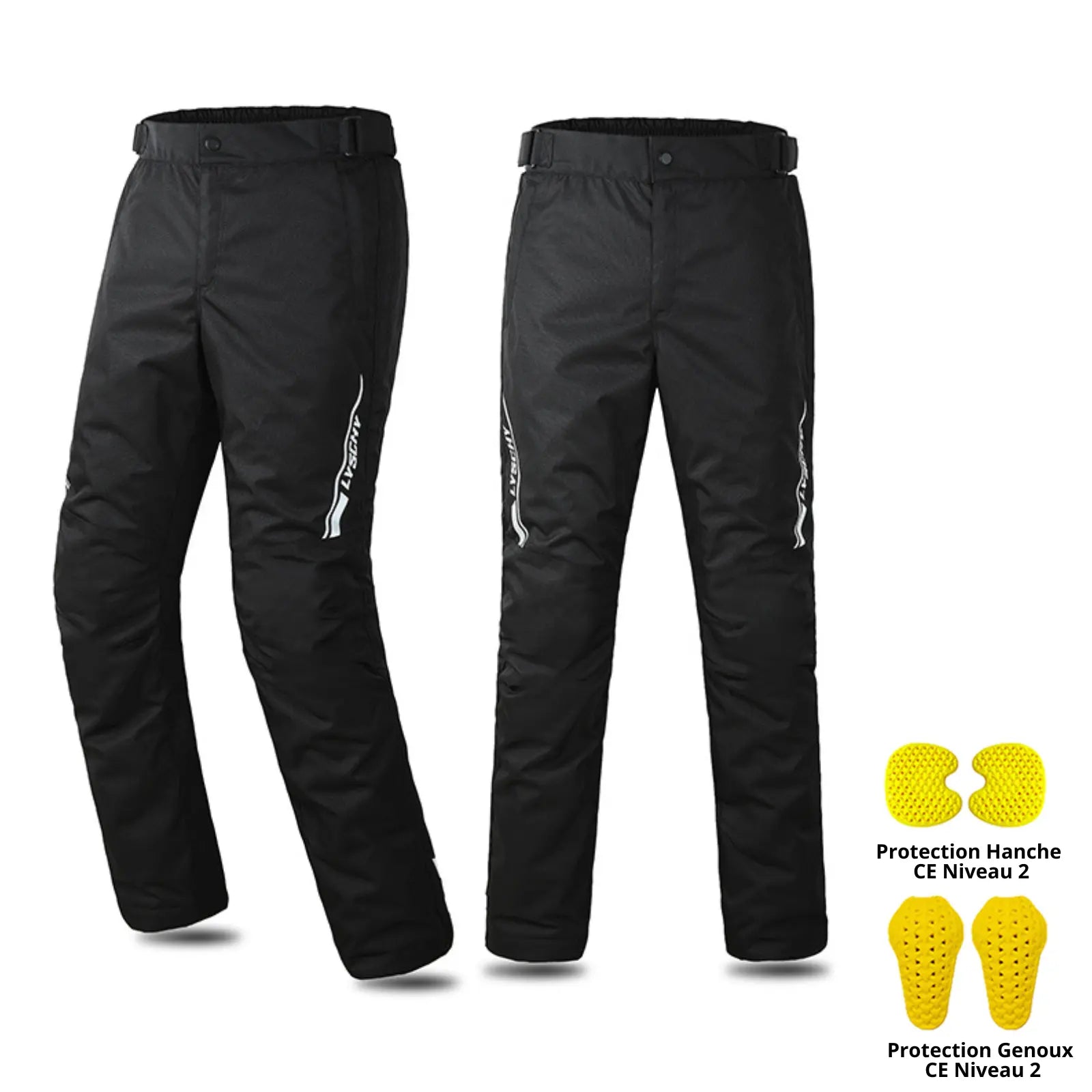 Surpantalon Moto & Scooter "Rapide - Enfilage" STORM™: Chaud, Étanche et Protégé (CE Niv.2) - LE PRATIQUE DU MOTARD
