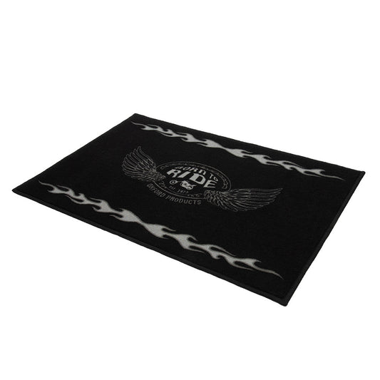 Tapis de sol moto Tapis d'Atelier Moto Oxford Flame 90x60cm — Garage & paddock moto