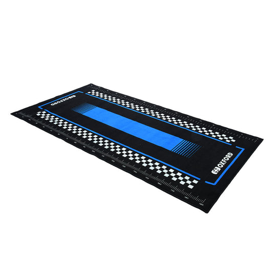 Tapis de sol moto Tapis d'Atelier Moto Oxford Pitlane Suzi Blue 200x100cm — Garage & paddock moto