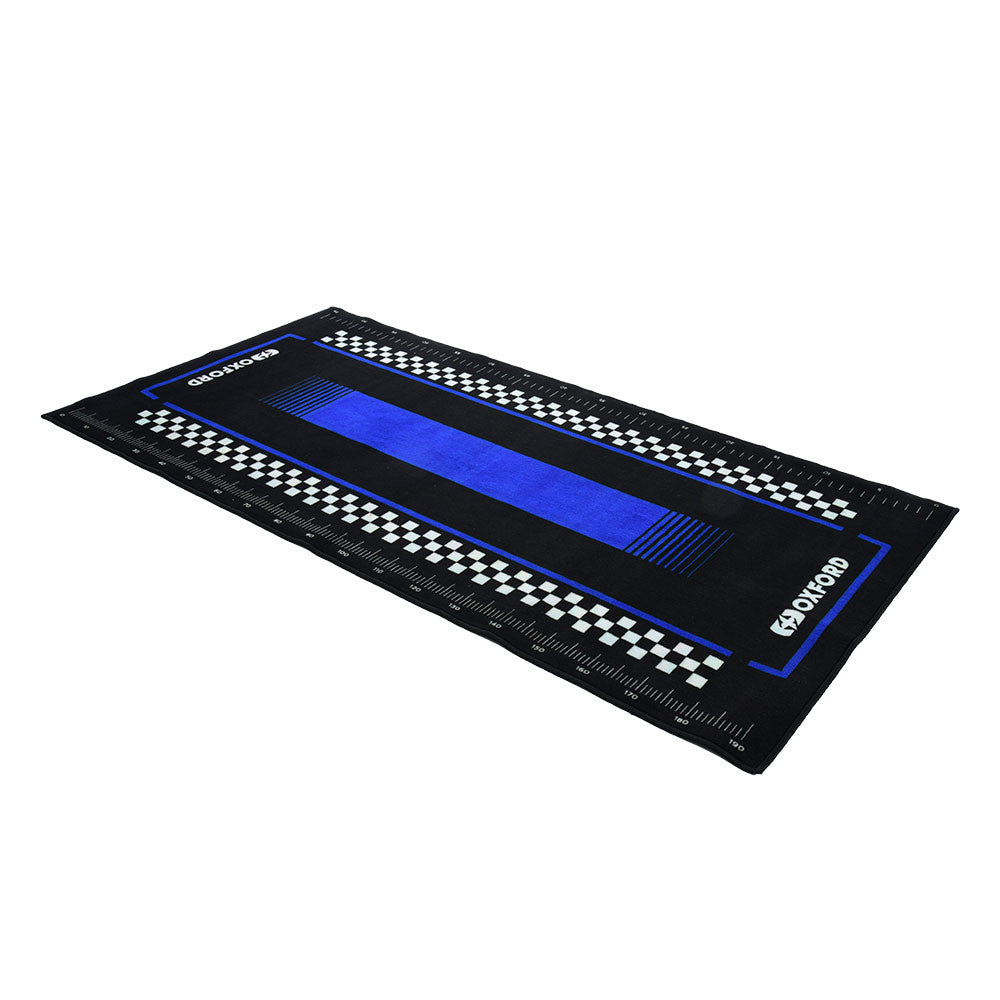 Tapis de sol moto Tapis d'Atelier Moto Oxford Pitlane Yama Blue 200x100cm — Garage & paddock moto
