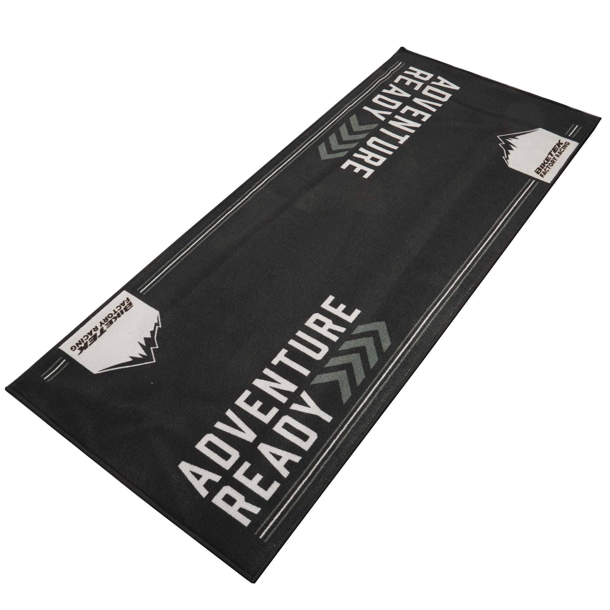 Tapis environnemental moto Adventure Gris 190x80cm pour garage, atelier et paddock
