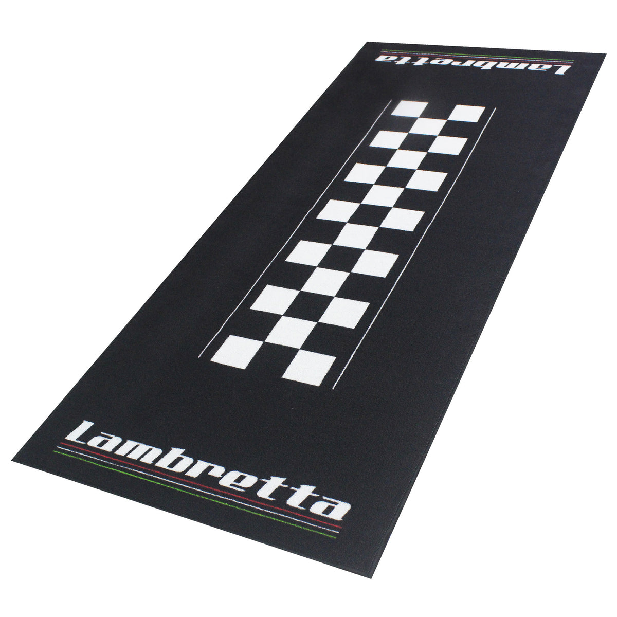Tapis environnemental moto Lambretta 190x80cm pour garage, atelier et paddock