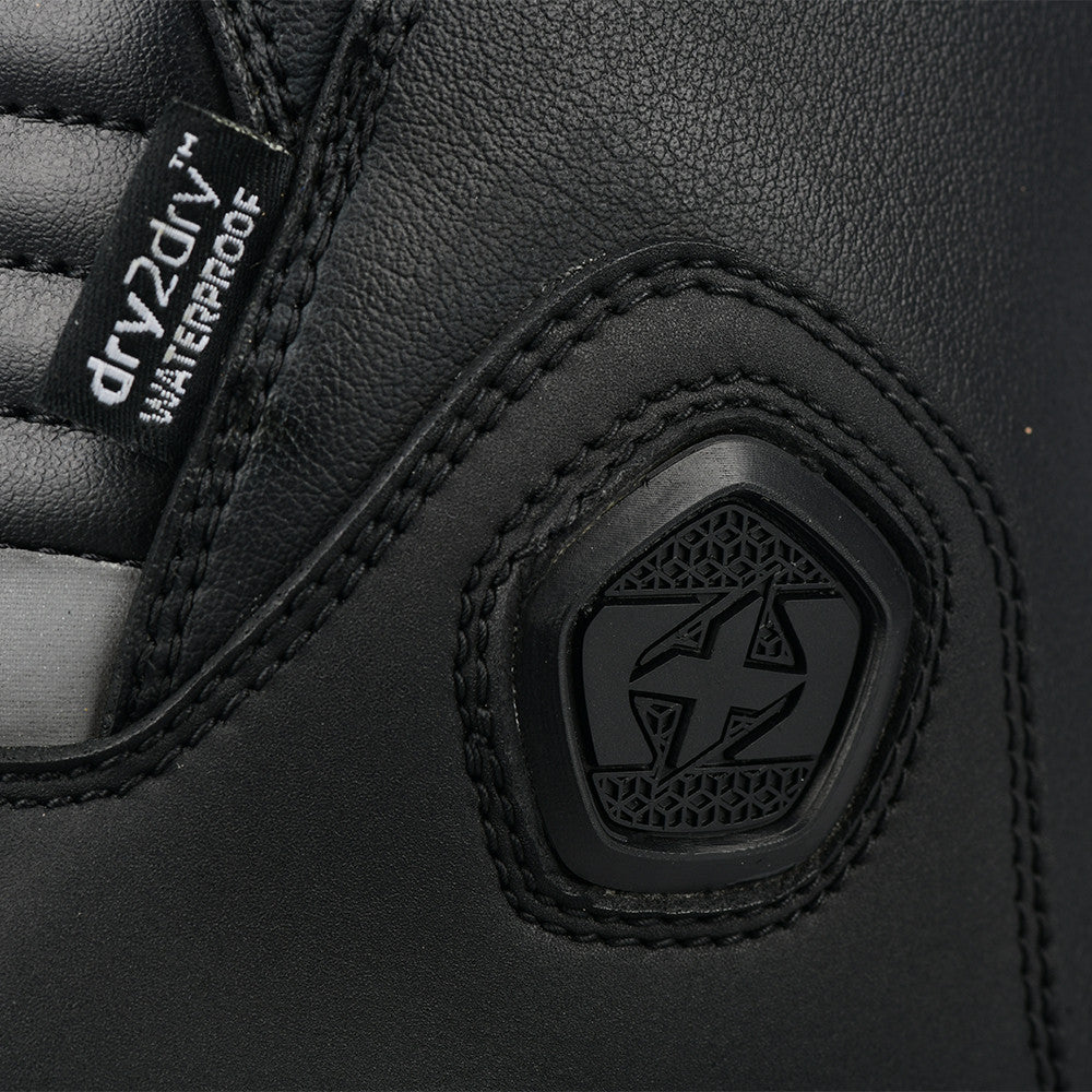 Bottes Moto Homme Oxford Tracker 2.0 — Imperméables CE EN 13634, Noir