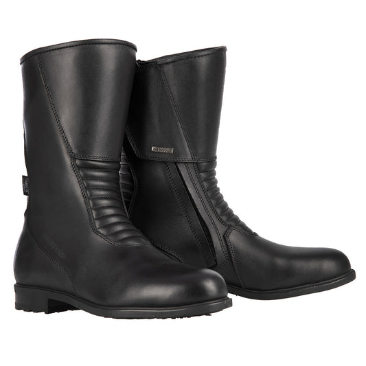 Bottes Moto Femme Oxford Valentina — Cuir Imperméable CE, Noir