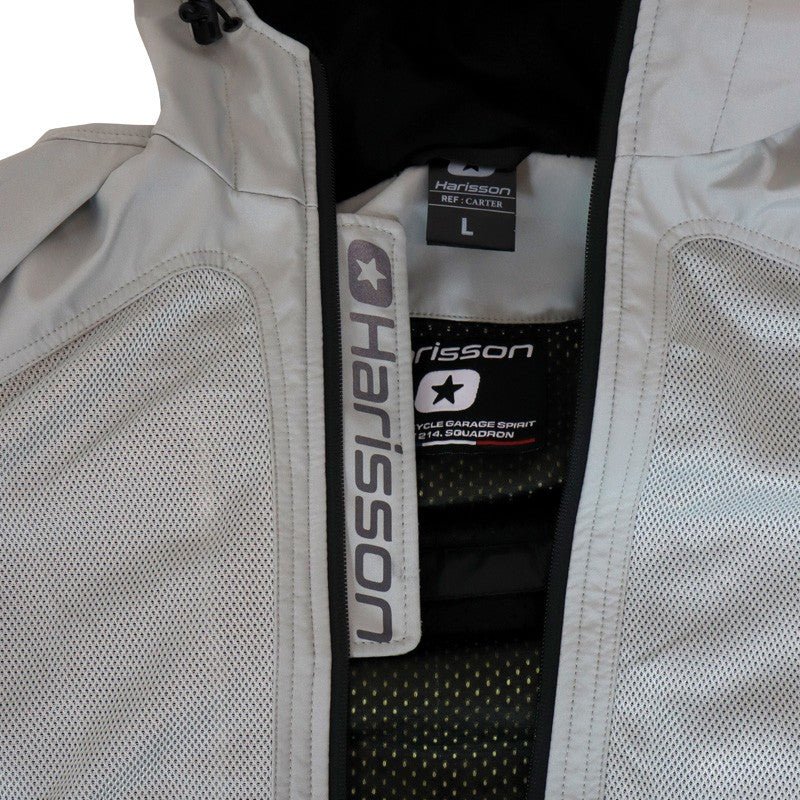Veste Moto Mesh Ventilé Homme Harisson Carter Grise CE - LE PRATIQUE DU MOTARD