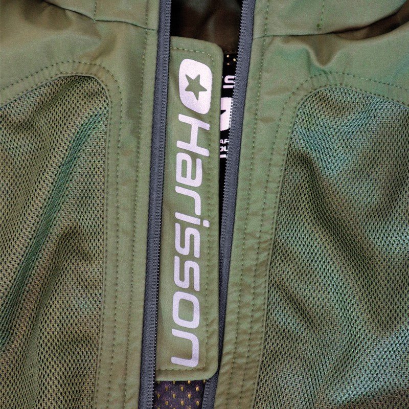 Veste Moto Mesh Ventilé Homme Harisson Carter Kaki CE - LE PRATIQUE DU MOTARD
