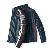 Vintage biker leather jacket - Speed ​​RACE Black