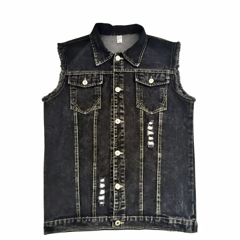 Veste Jean biker sans manche – Indian - LE PRATIQUE DU MOTARD