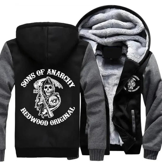 Veste polaire SONS OF ANARCHY - SOLDES - LE PRATIQUE DU MOTARD