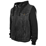 Veste Moto Coton Chiné Homme Harisson West Side II Noire/grise CE - LE PRATIQUE DU MOTARD