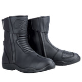 Bottes Moto Homme Oxford Warrior 2.0 — Imperméables Double Zip CE, Noir