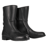 Bottes Moto Femme Cuir Imperméable CE, Noir | Valentina