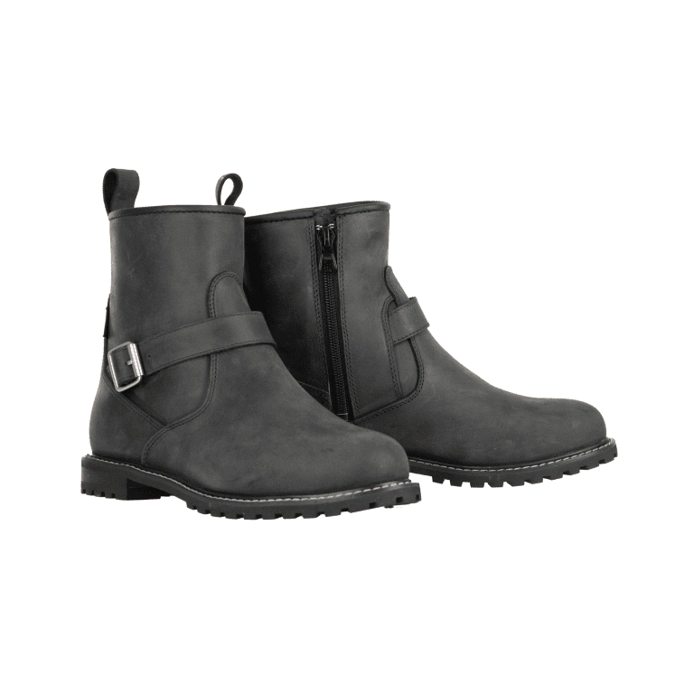 Bottes Moto Femme Cuir Imperméables, Gris | Sofia